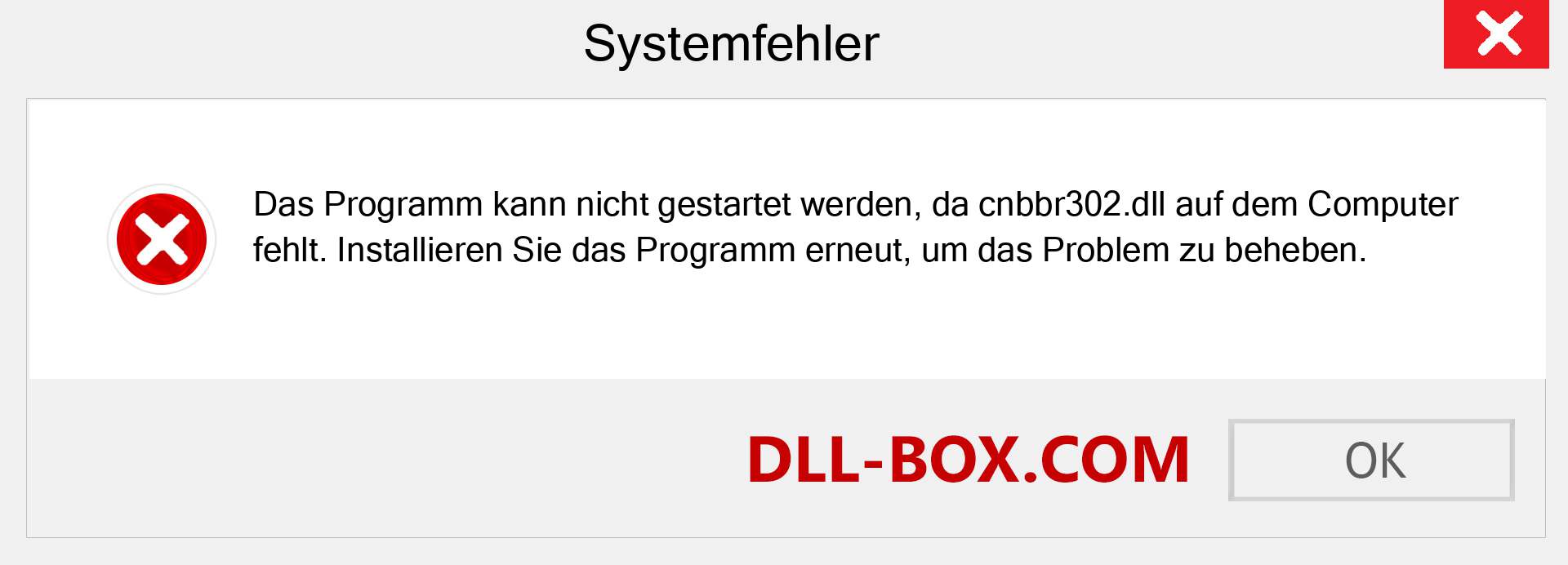 cnbbr302.dll-Datei fehlt?. Download für Windows 7, 8, 10 - Fix cnbbr302 dll Missing Error unter Windows, Fotos, Bildern