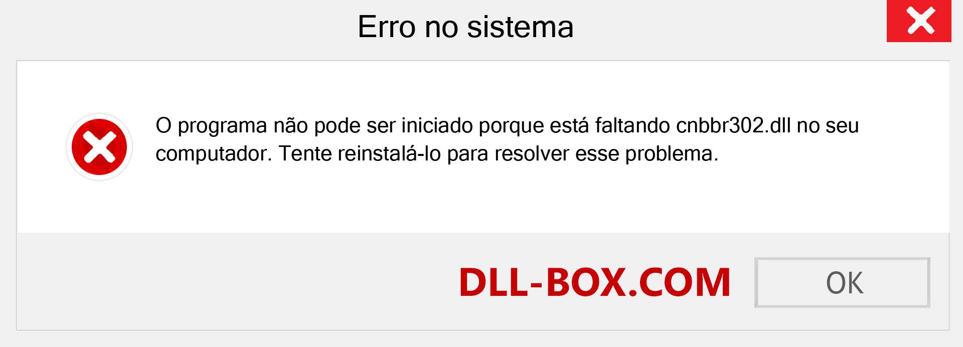 Arquivo cnbbr302.dll ausente ?. Download para Windows 7, 8, 10 - Correção de erro ausente cnbbr302 dll no Windows, fotos, imagens